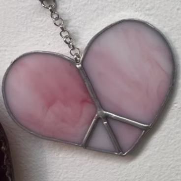Peace heart 4”